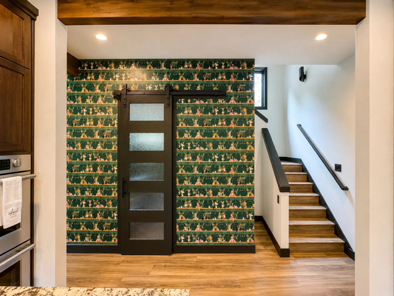 Smooth, prepared wall ready for wallpaper installation